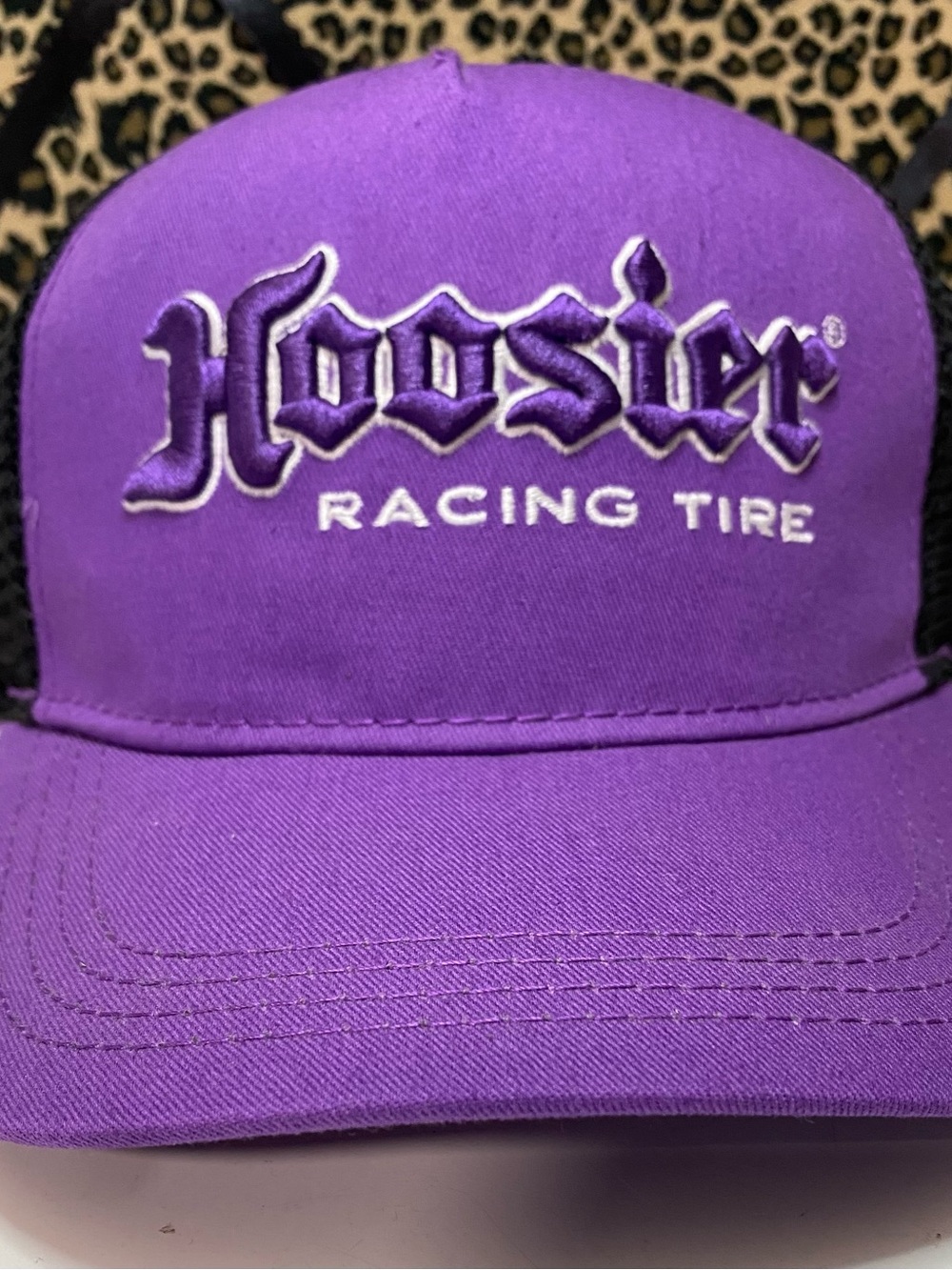 NEW Hoosier Racing Tire Purple Black Trucker Har Cap Martin Marketing